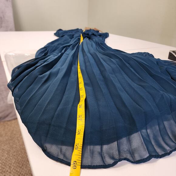 City Chic Womens Honour Pleated  Maxi Dress Plus Size 16 Emerald Green Gown NWT - Picture 14 of 14